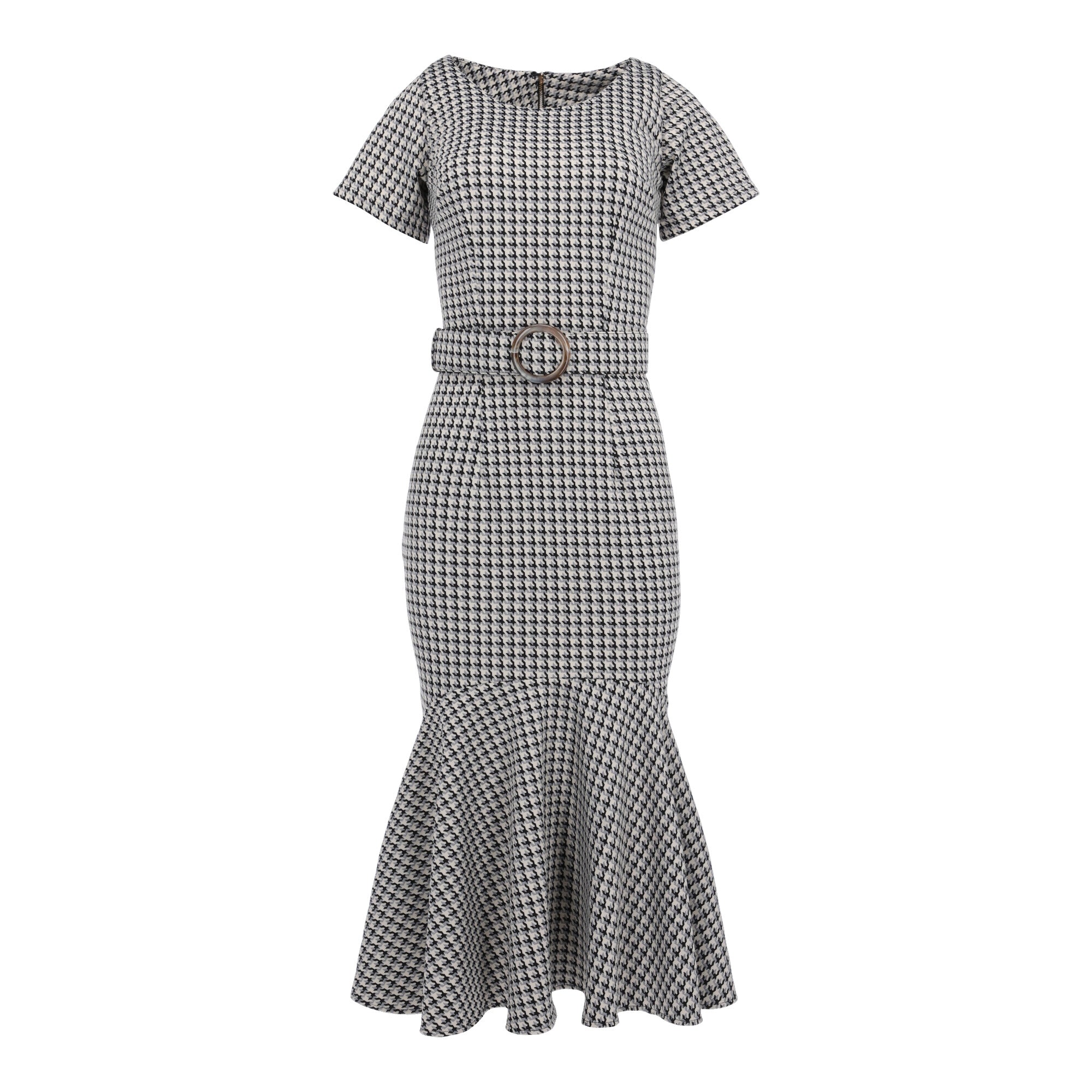 Vestido discount gris oxford