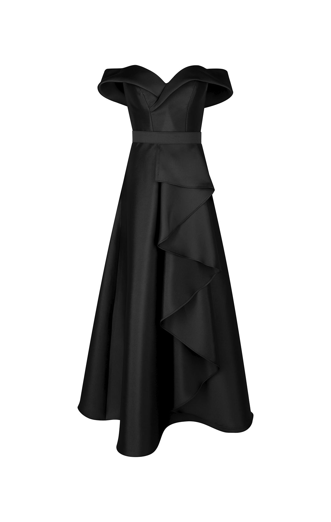 Vestido con Olanes Negro