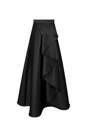 Vestido con Olanes Negro