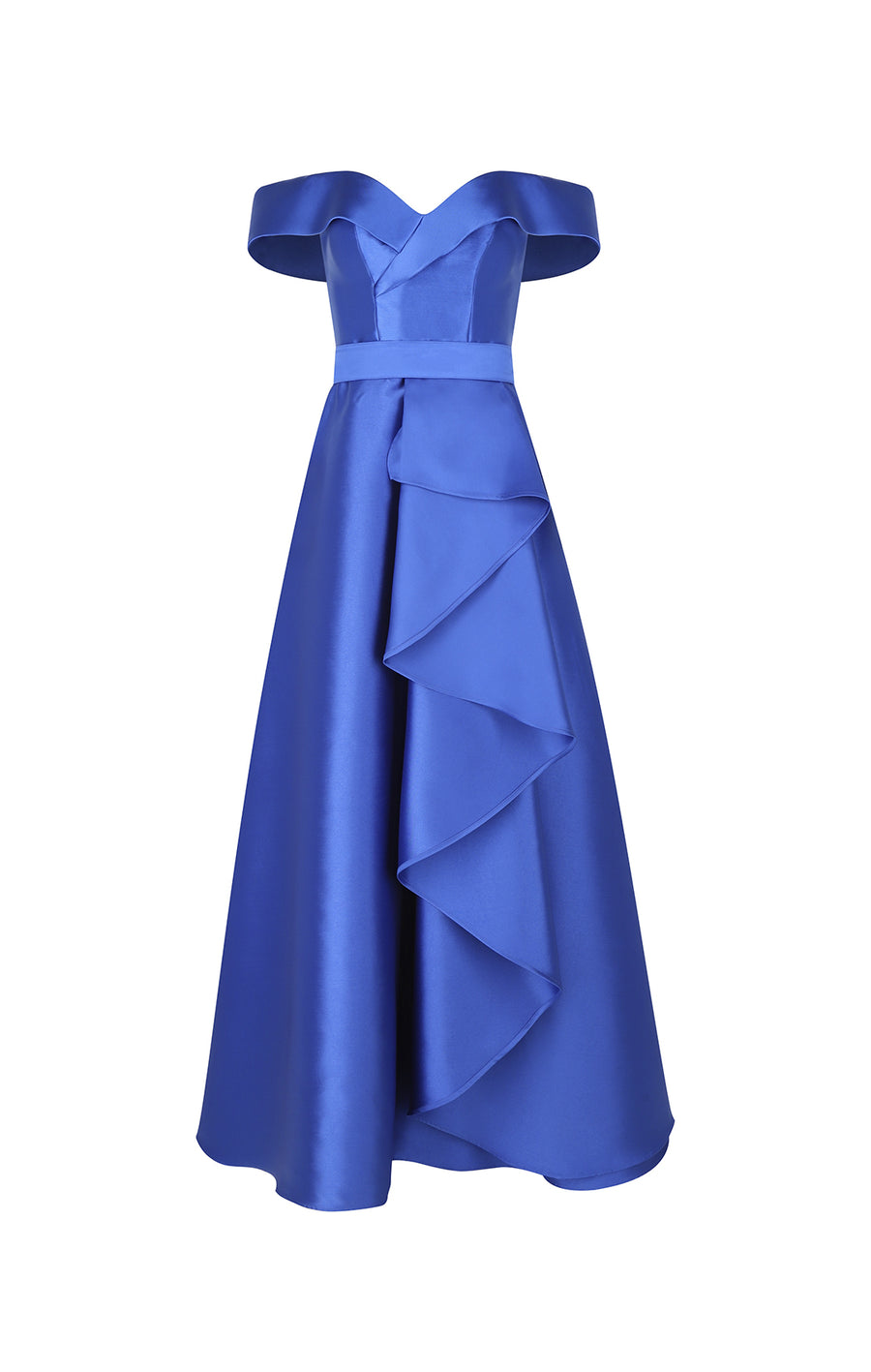 Vestido con Olanes Azul