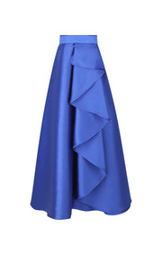 Vestido con Olanes Azul