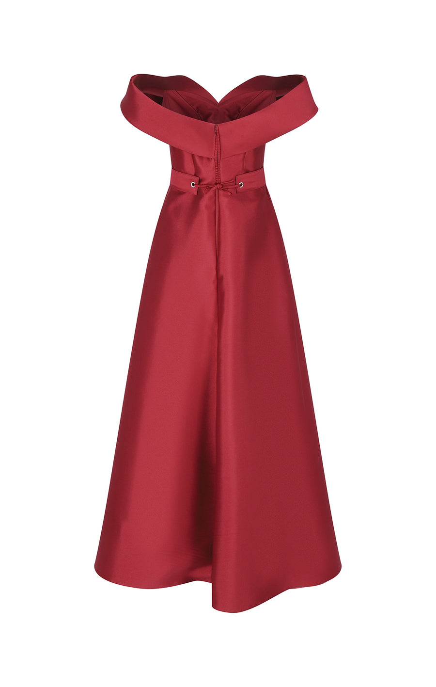 Vestido Asimétrico Tinto