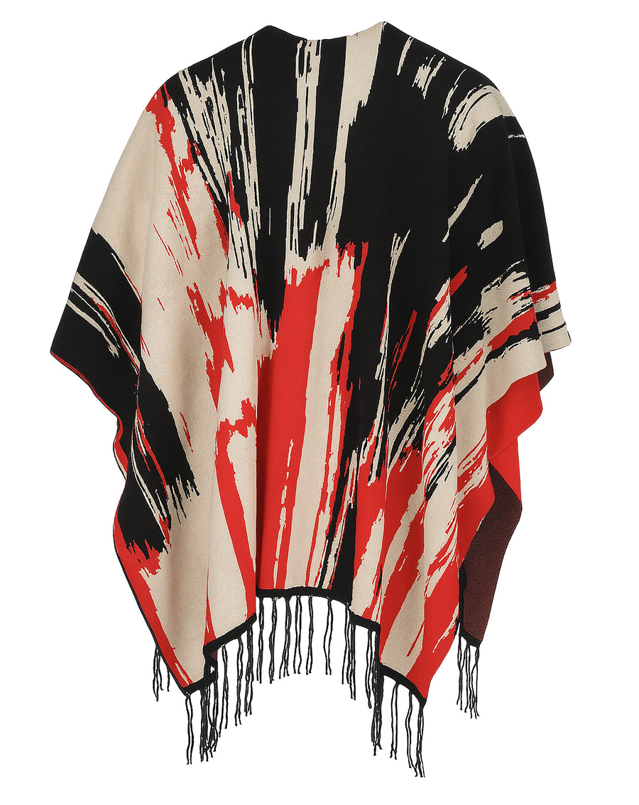 PONCHO OTOÑO INVIERNO NEGRO