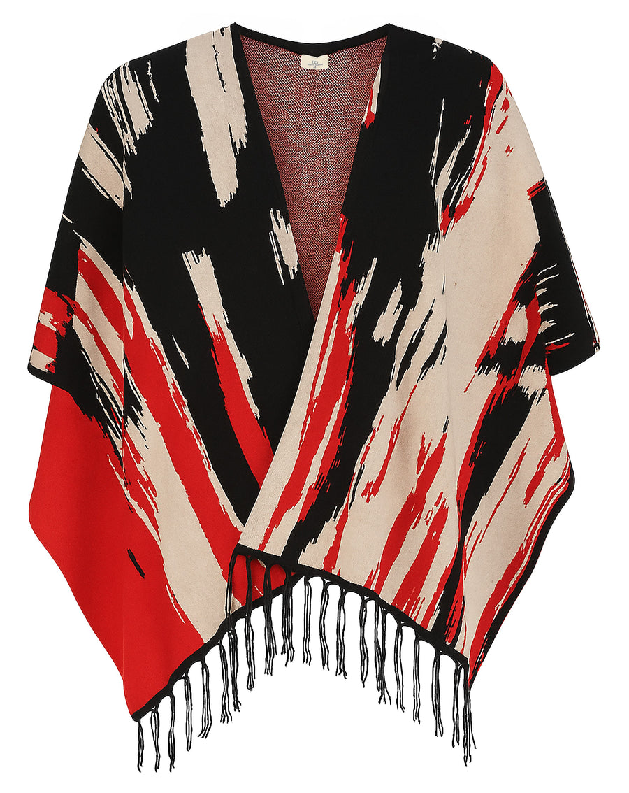 PONCHO OTOÑO INVIERNO NEGRO