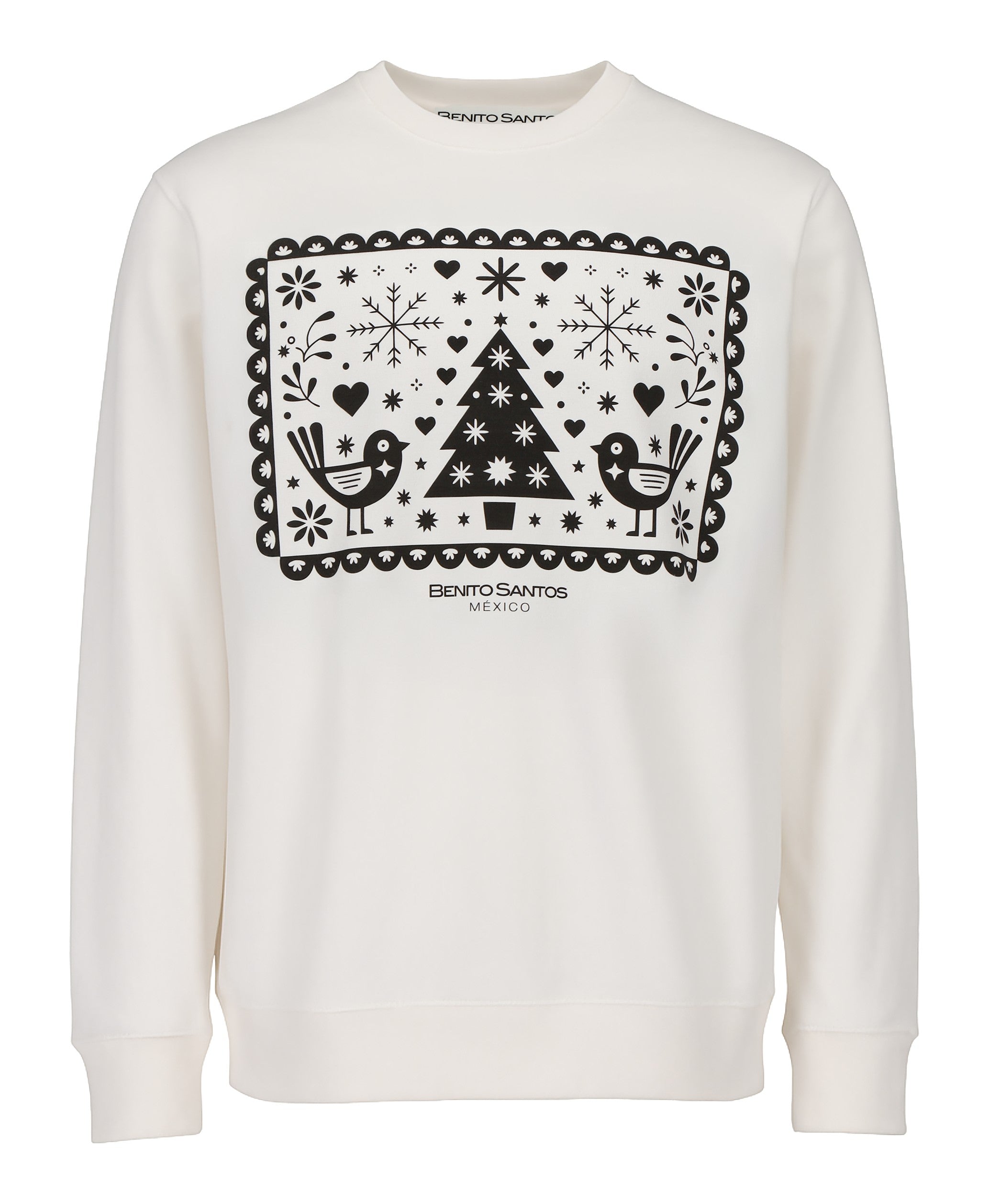 SUDADERA HOLIDAYS BLANCA