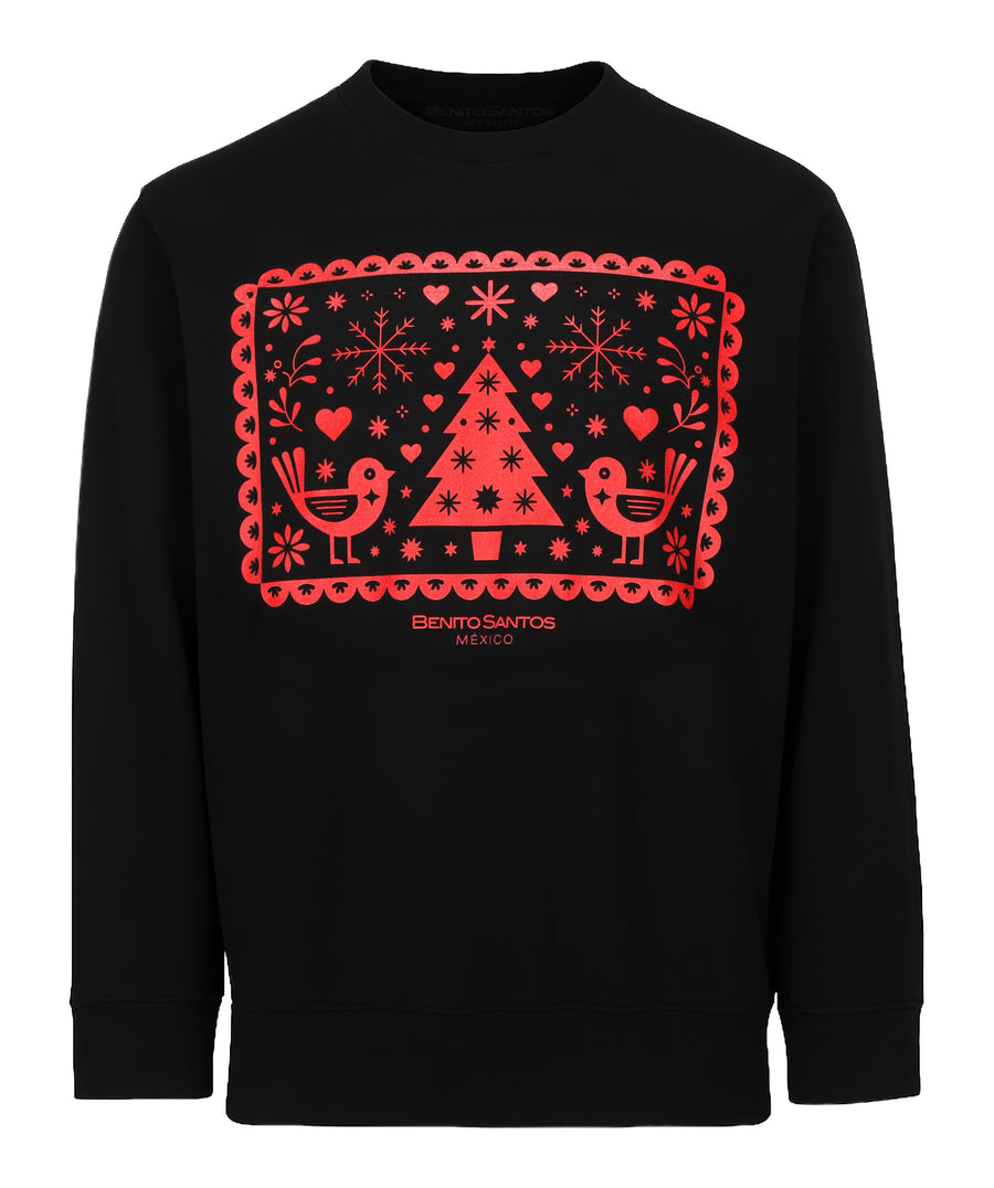 SUDADERA HOLIDAYS NEGRA