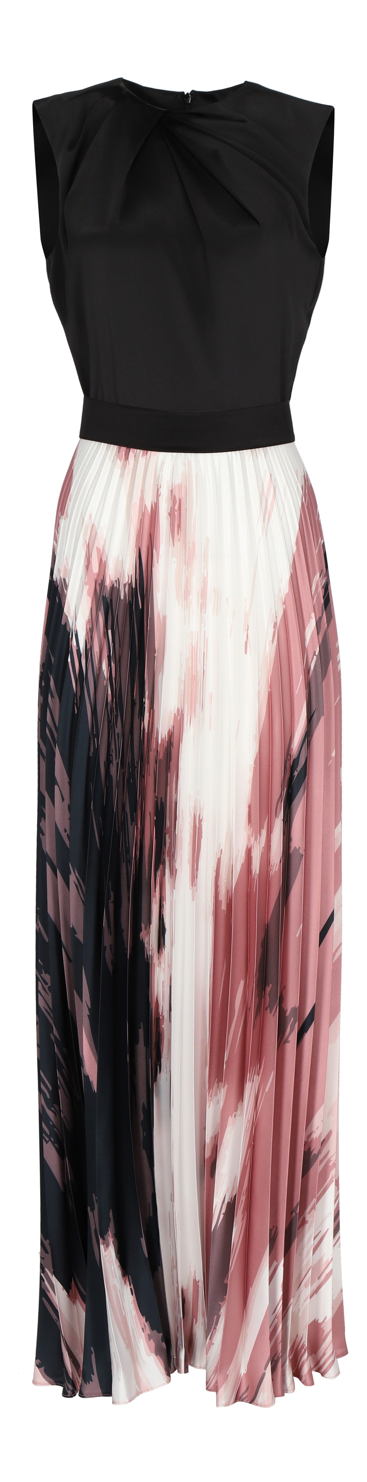 VESTIDO OTOÑO INVIERNO NEGRO ROSA