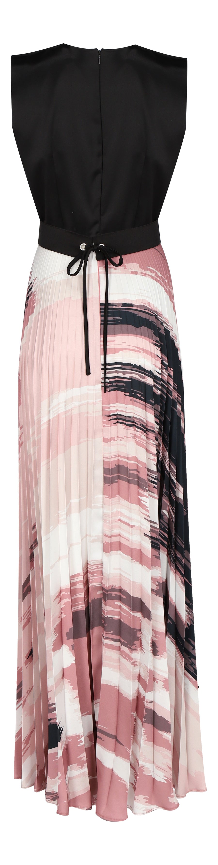 VESTIDO OTOÑO INVIERNO NEGRO ROSA