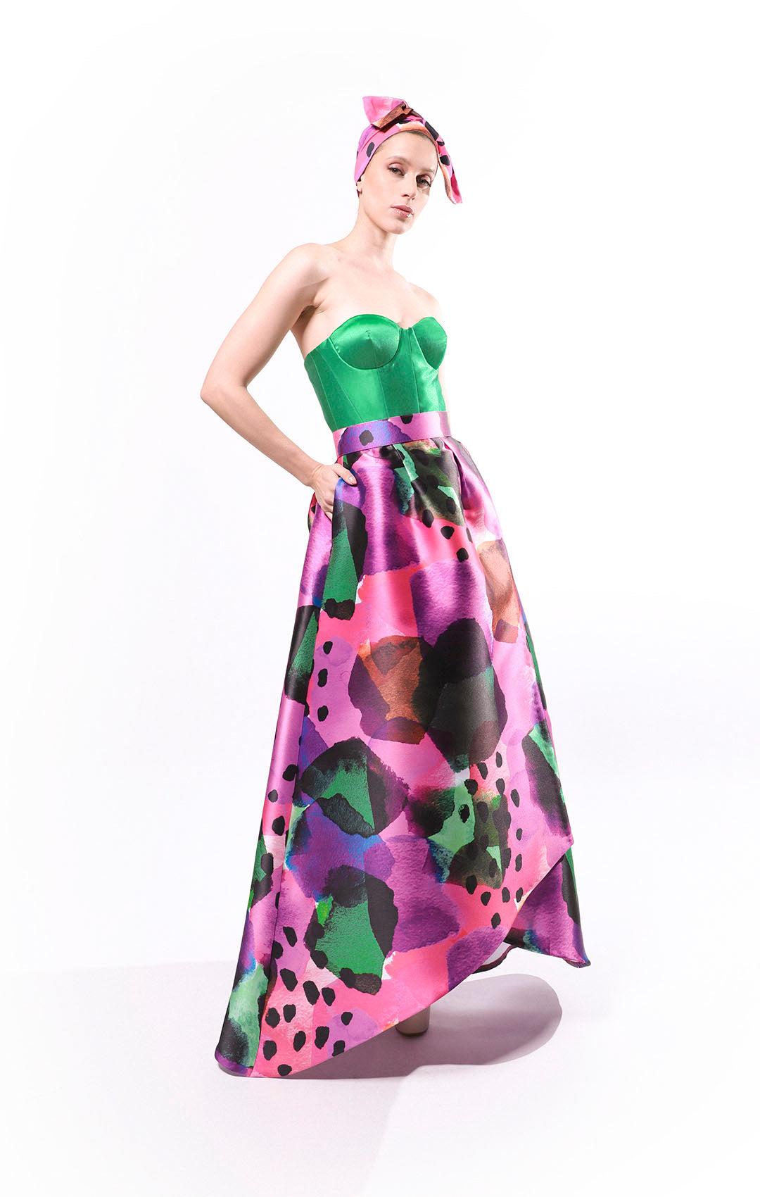 Benito Santos Crucero Vestido Strapless Multicolor