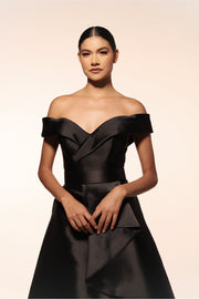 Vestido con Olanes Negro