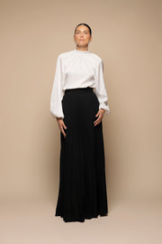 FALDA PLISADA NEGRA