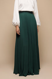 FALDA PLISADA VERDE BOTELLA