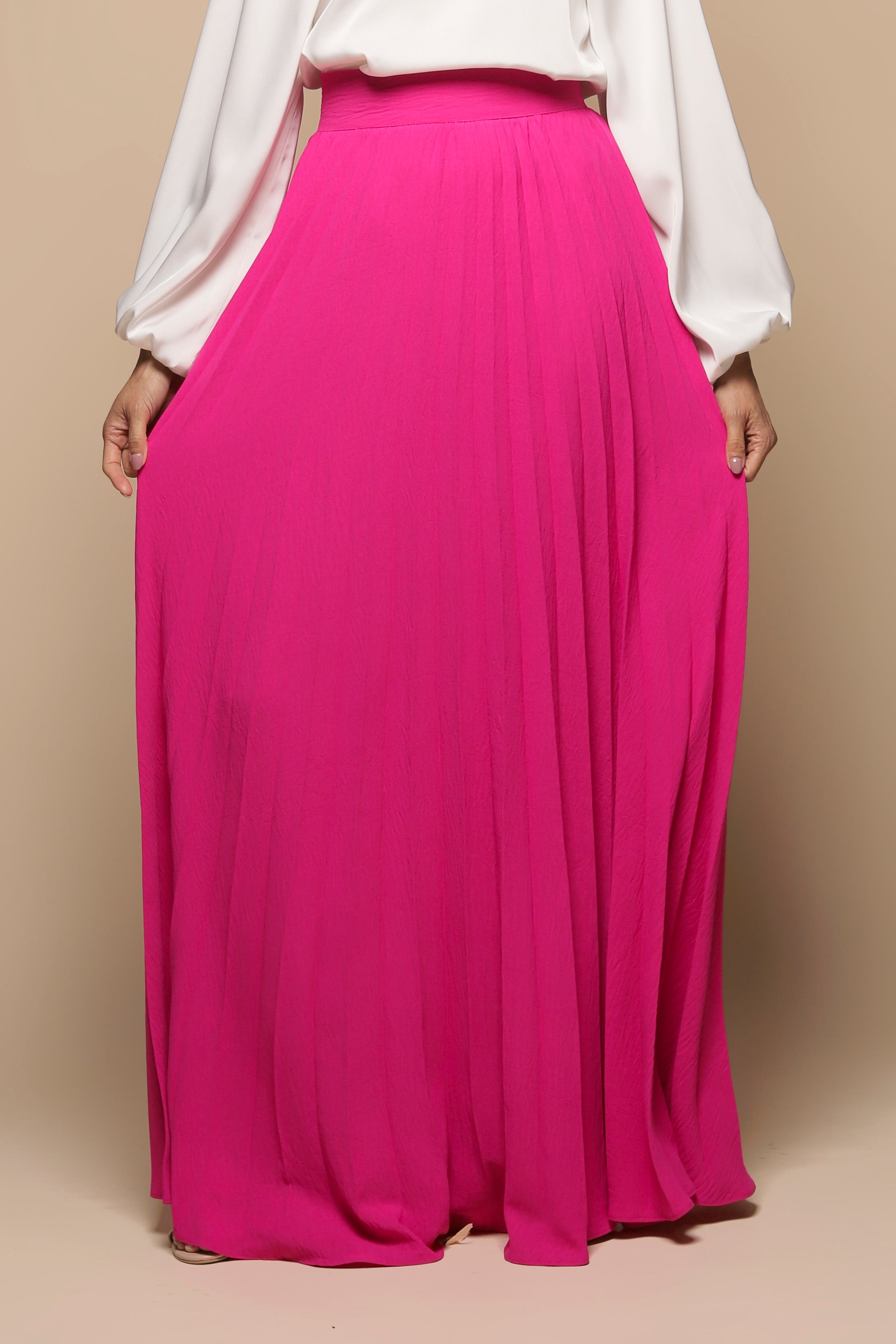 FALDA PLISADA FUCSIA