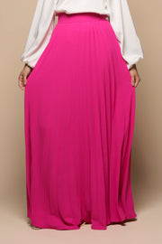 FALDA PLISADA FUCSIA