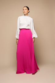 FALDA PLISADA FUCSIA