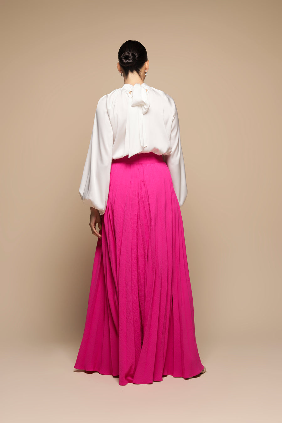 FALDA PLISADA FUCSIA