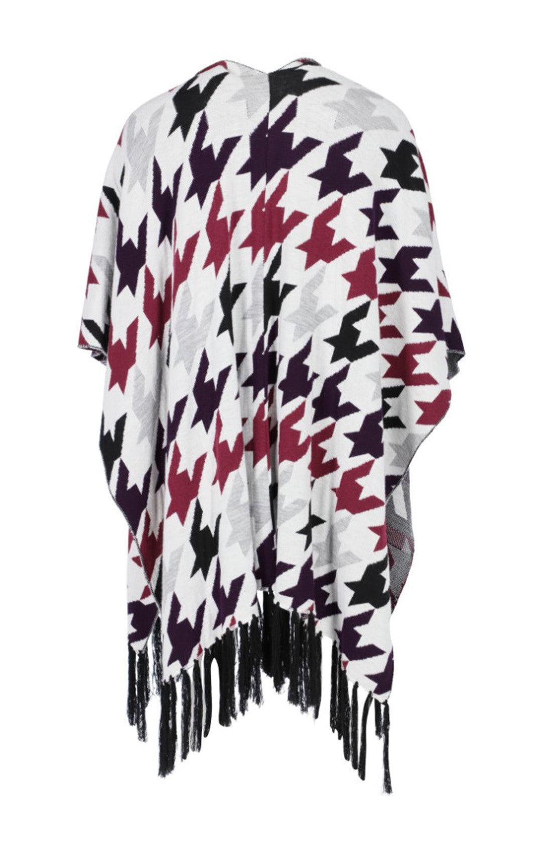 Poncho Pata de Gallo Violeta