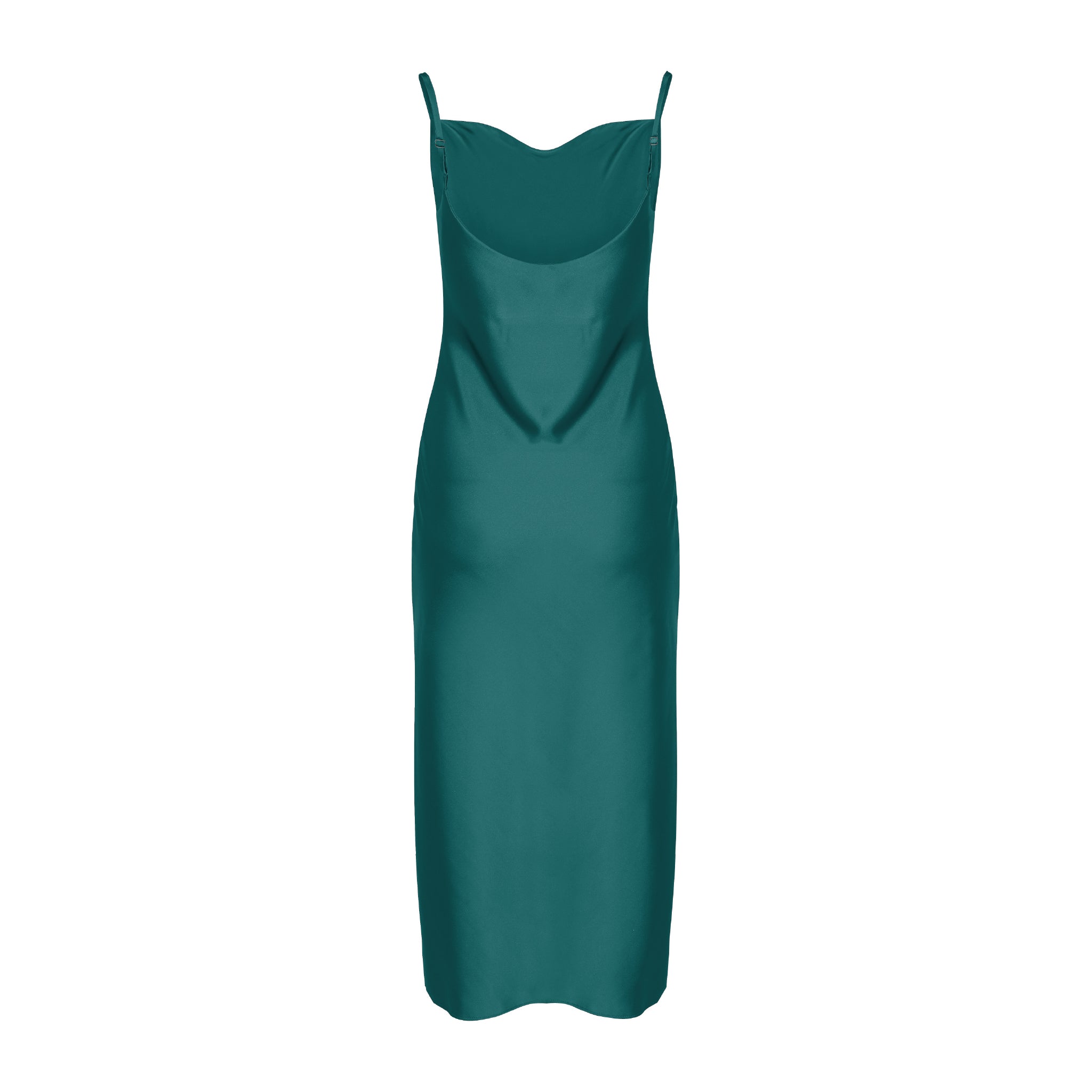 Vestido DESBOCADO VERDE BOTELLA Benito Santos