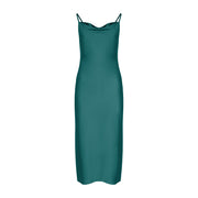 Vestido DESBOCADO VERDE BOTELLA Benito Santos México