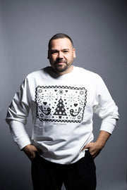 SUDADERA HOLIDAYS BLANCA