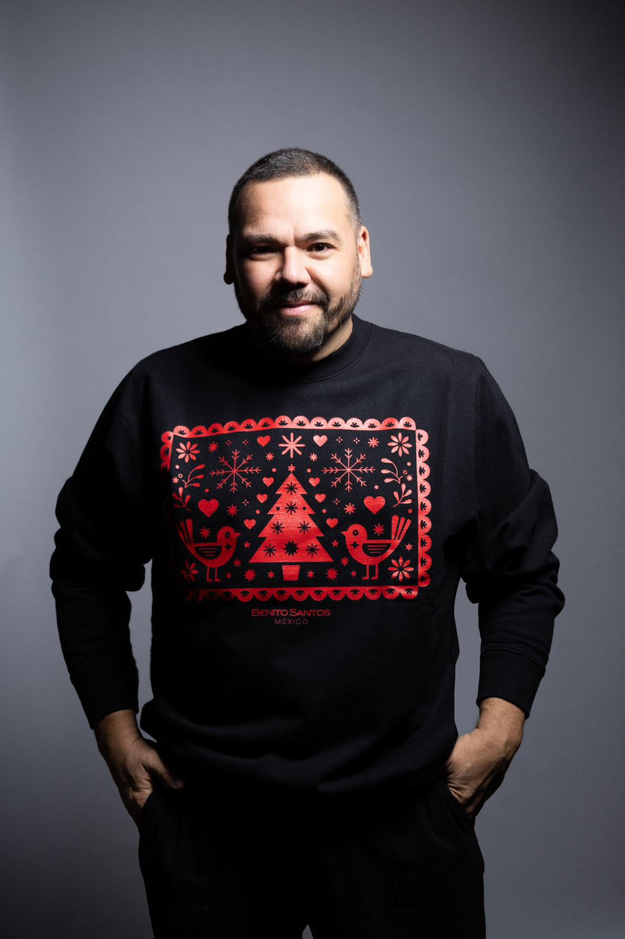 SUDADERA HOLIDAYS NEGRA