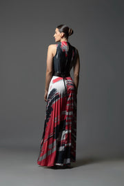 VESTIDO OTOÑO INVIERNO TOTAL PRINT ROJO