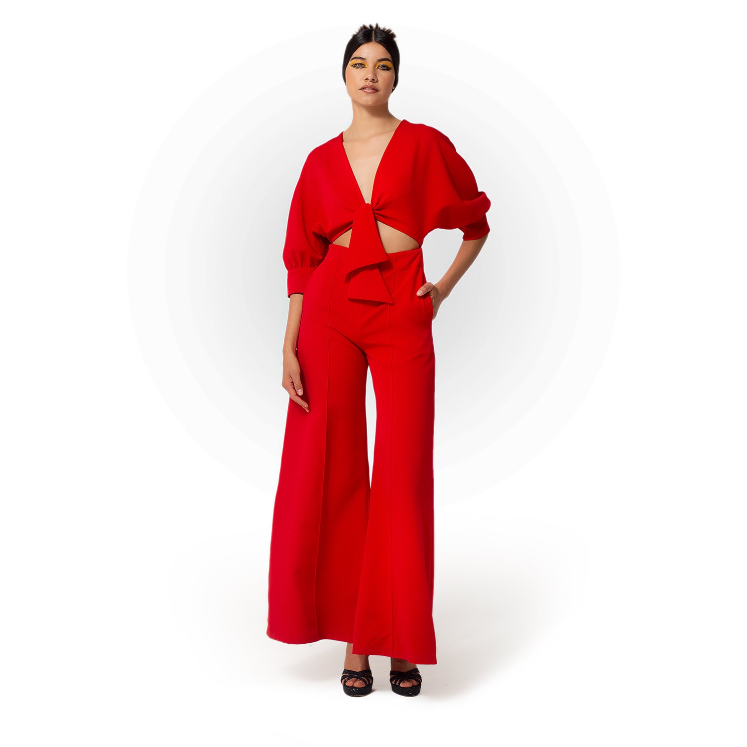 Jumpsuit Anudado Rojo